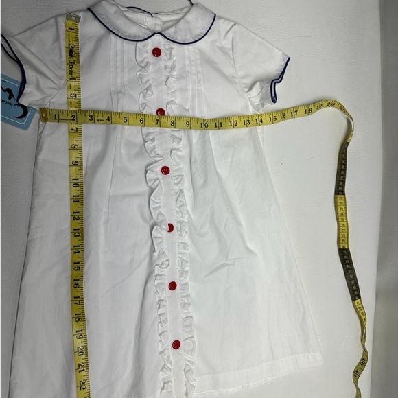 Crescent moon children smocked shirt dress size 7/8 - Picture 4 of 6